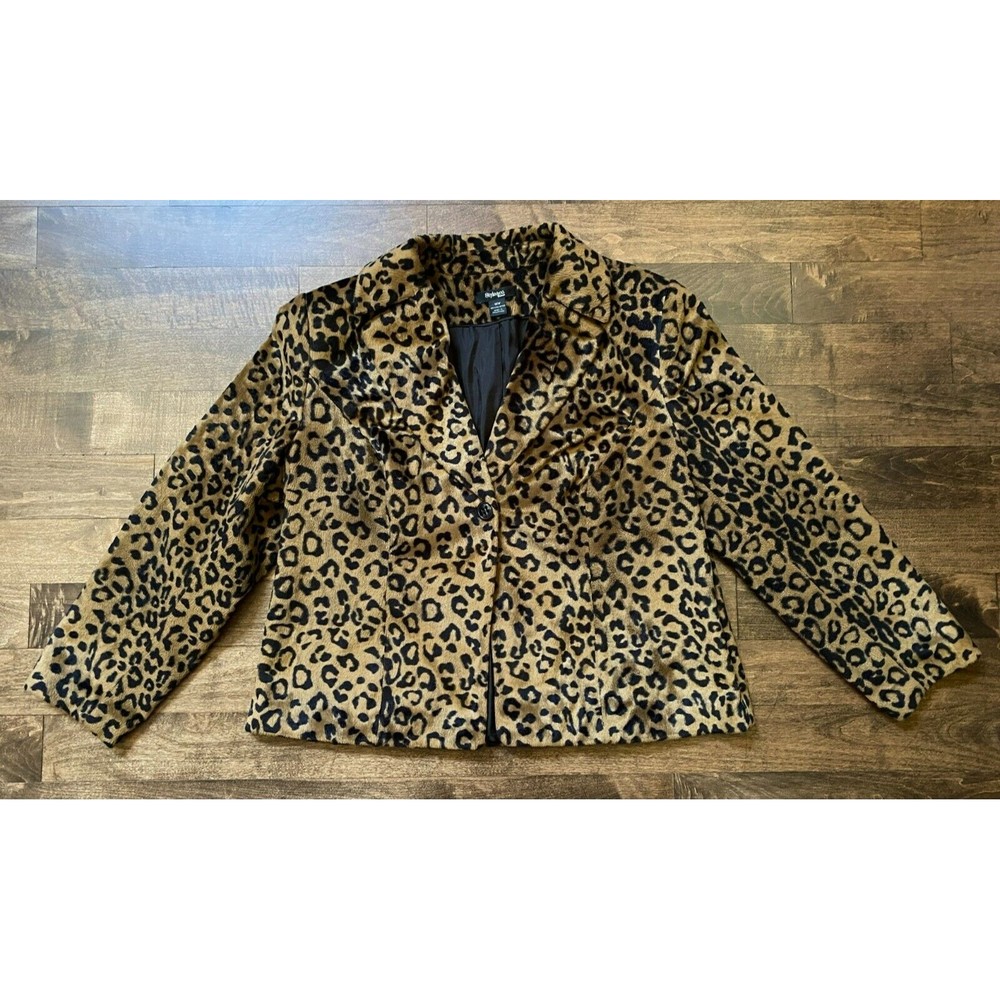 Women's Jacket Leopard Print by Style & Co. Size 16w Beautiful Condition